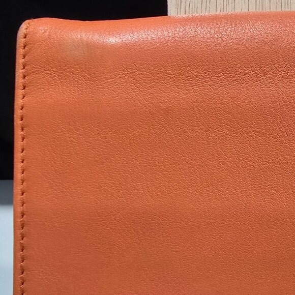 Nina Ricci Vibrant Orange Leather Wallet - Picture 7 of 7